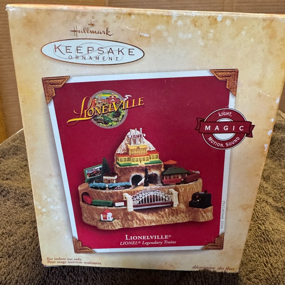 Hallmark Lionelville Red Keepsake Ornament 2004